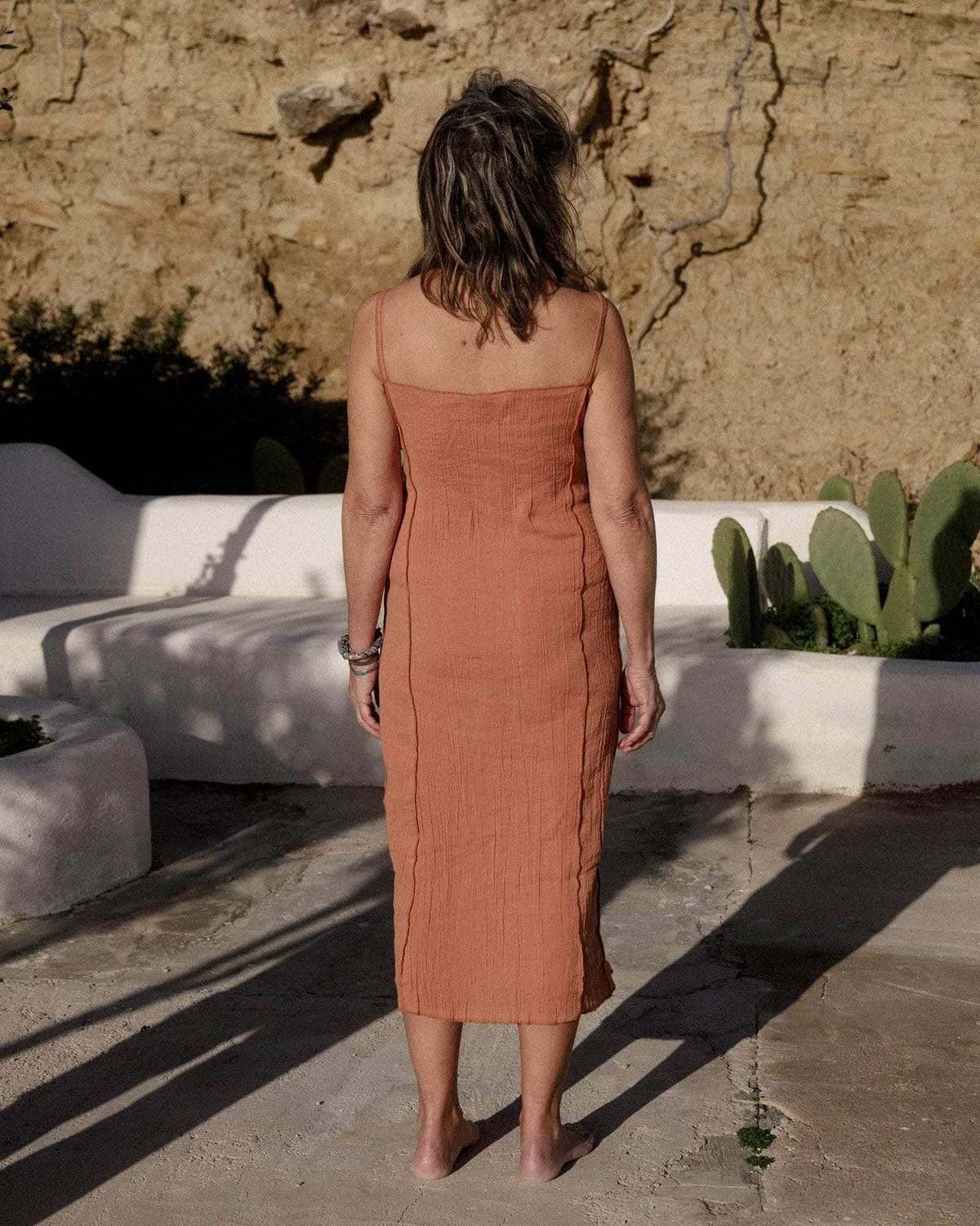 Baserange Shok Slip Dress - Brick | Garmentory