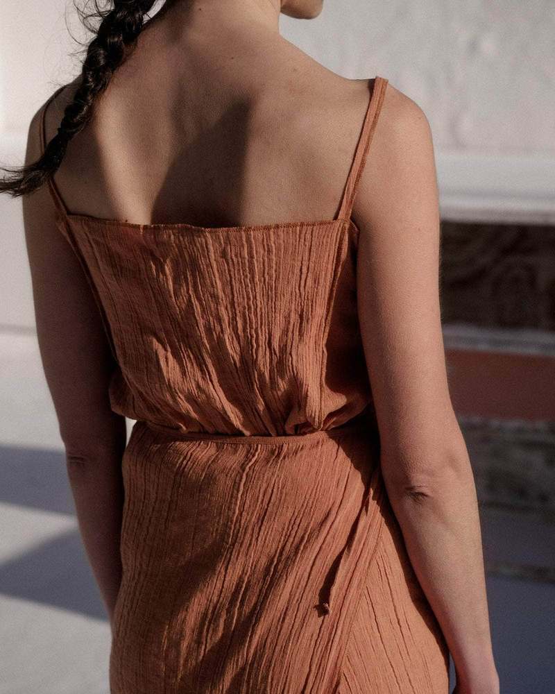 Baserange Shok Slip Top - Brick | Garmentory