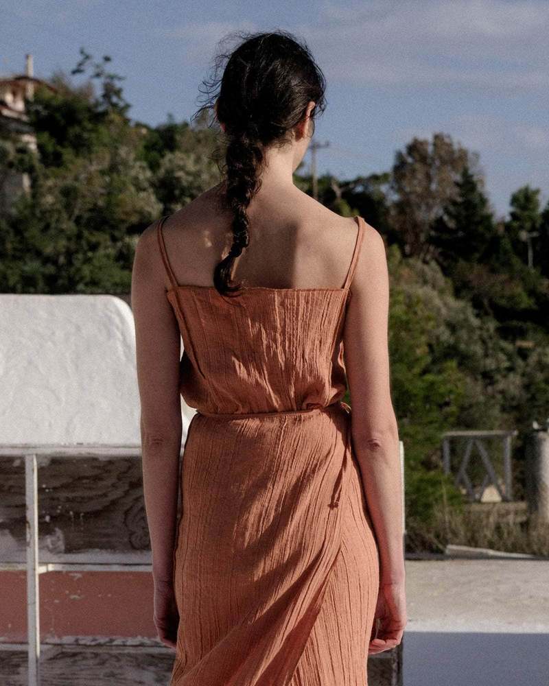 トップス baserange Shok Top Acacia Shok Slip Top in Assortment | Crinkle linen | en | Baserange