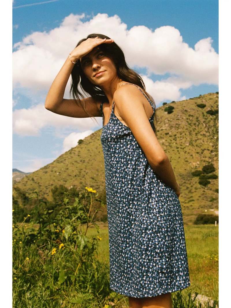 90s cami dress Sagha Slip dress in 90's Check Blue Pink  motelrocks.com