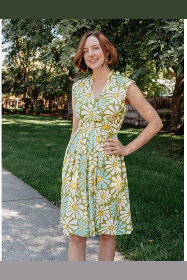 Mata Traders Lucille Dress - Pear Flowers