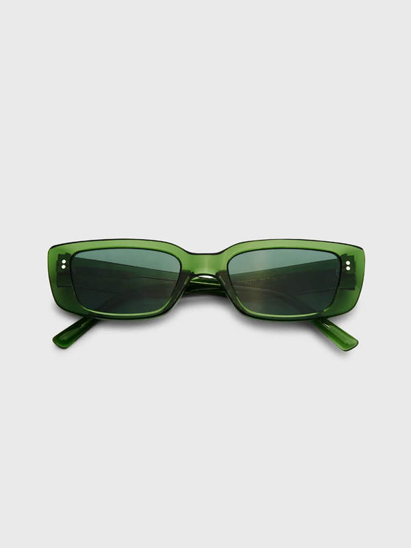 MESSY WEEKEND Grace Sunglasses - Green/Crystal