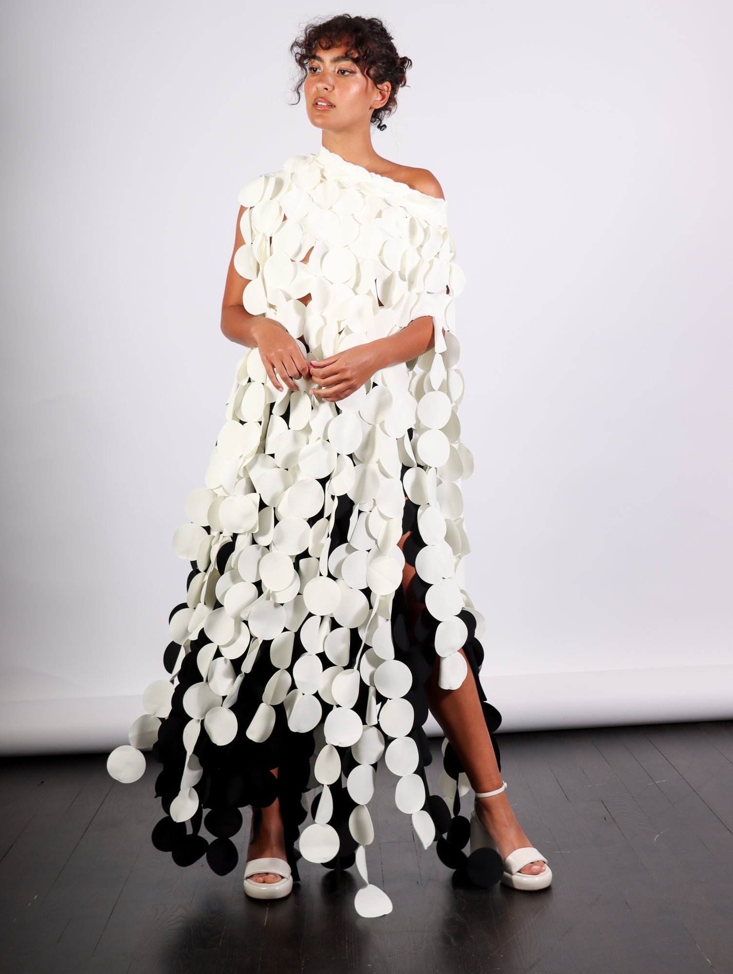 Multi-Circle-Layered-Cape-Top-