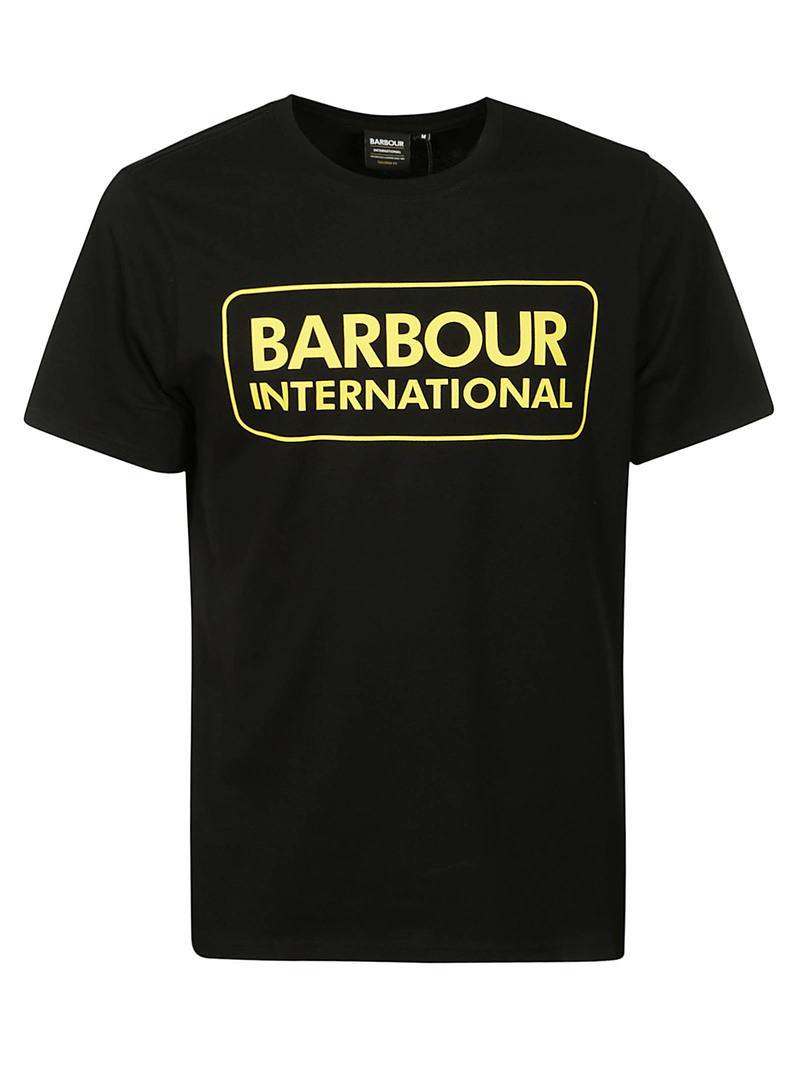 Tシャツ・カットソー BARBOUR Men T Shirts MTS1247 BK11 Black Barbour Essential Large Logo Tee | Garmentory