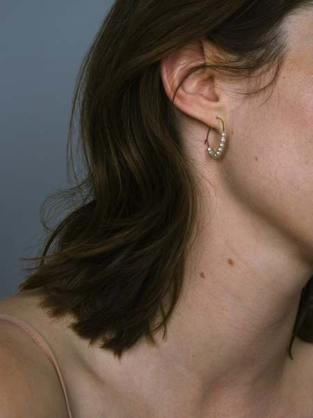 Saskia Diez Bold Wire Triple Big Earcuff - Sterling Silver