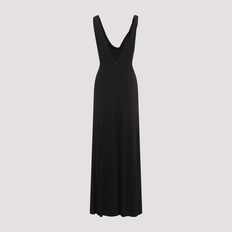 chinese dress ladies Long-sleeve slouch waist dress black – TOTEME