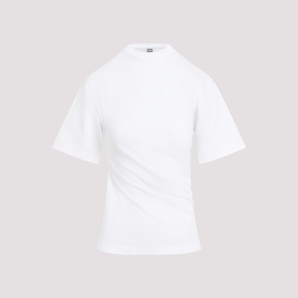 Toteme Twisted Jersey T-shirt Off White on Garmentory