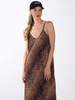 MARTA Leopard Strap Dress - Brown - Thumbnail 4