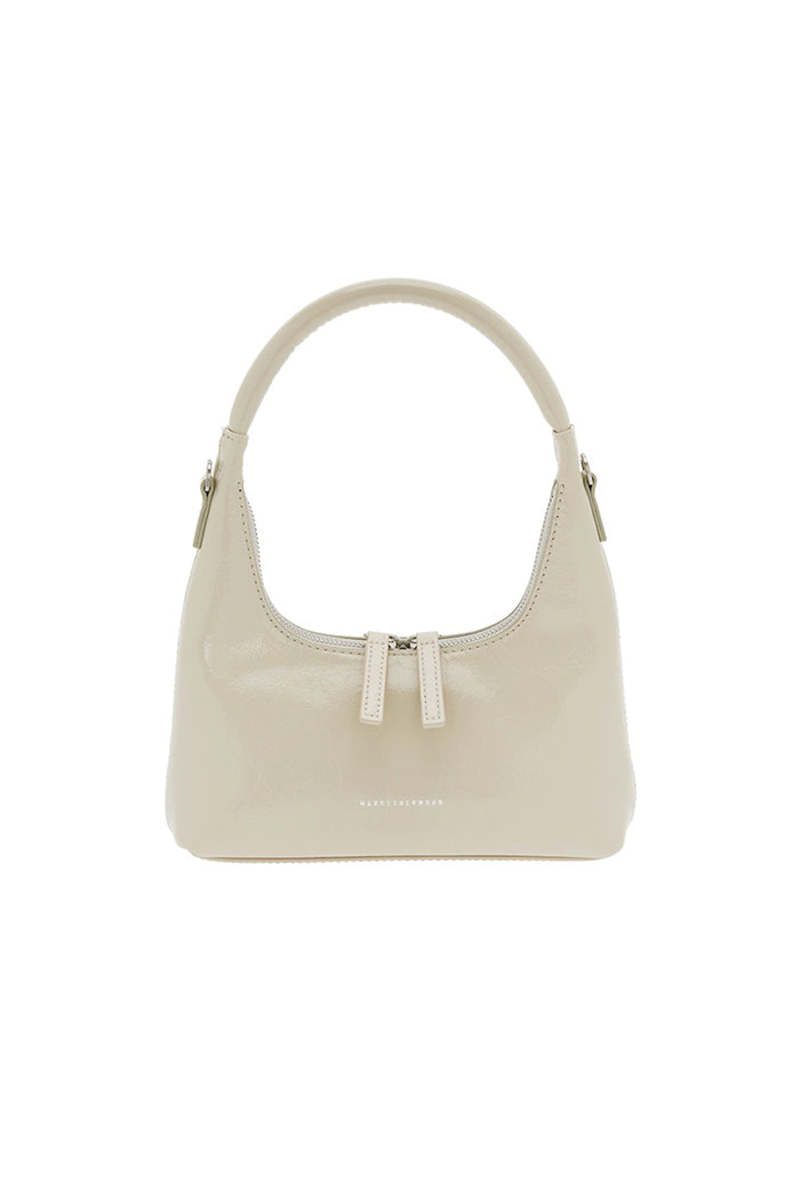 Marge Sherwood Mini Hobo Strap Bag - Glossy Cream | Garmentory