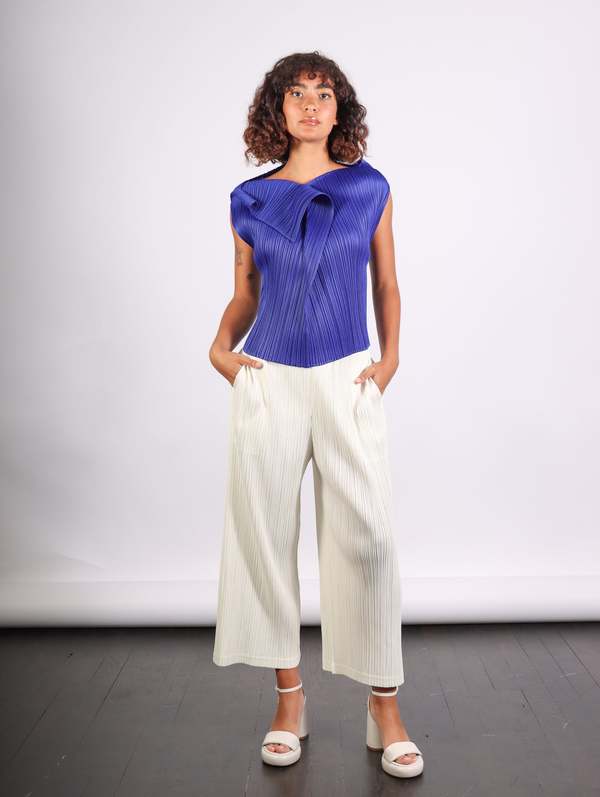 Pleats Please by Issey Miyake Monthly Colors July Top - Blue