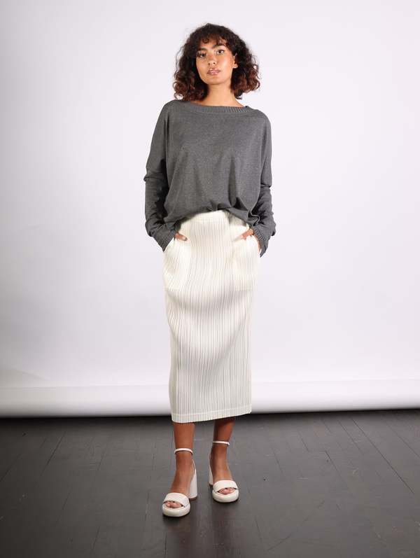 Pleats Please by Issey Miyake Thicker Bottoms Skirt - Off White