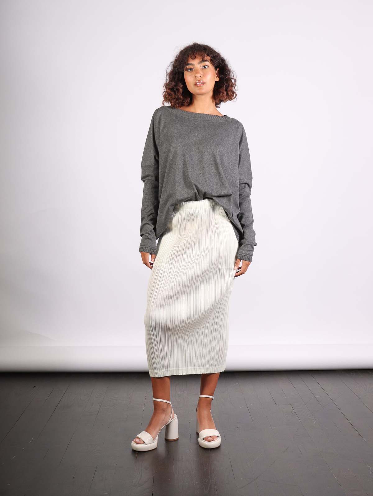 Pleats Please by Issey Miyake Thicker Bottoms Skirt - Off White - Image 5 of 8