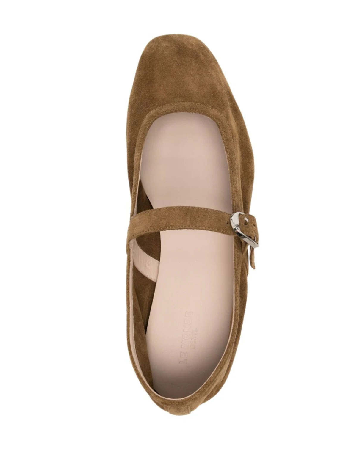LE MONDE BÉRYL Suede Ballet Mary Jane -Taupe - Image 4 of 4
