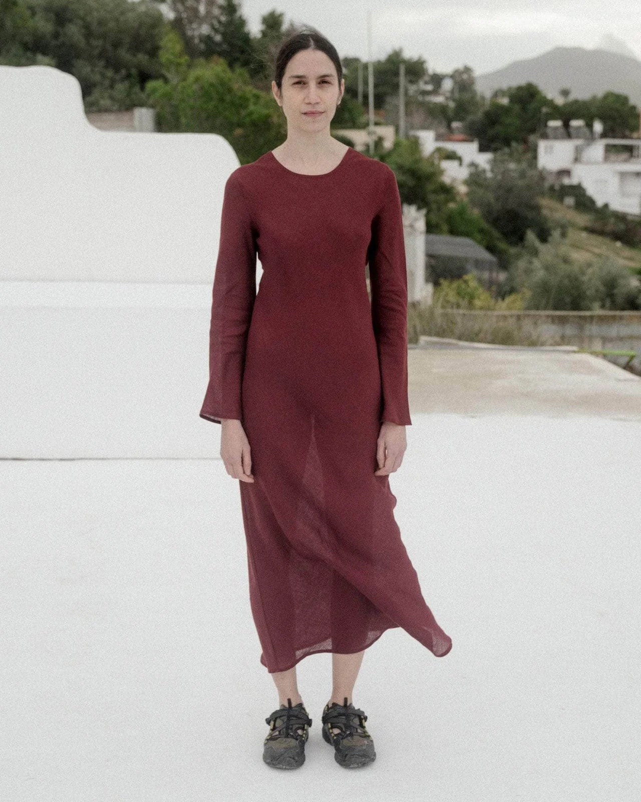 最終価格BASERANGE　DYDINE LONGSLEEVE DRESS Baserange Dydine Long Sleeve Dress in Ora Blue – No.6 Store