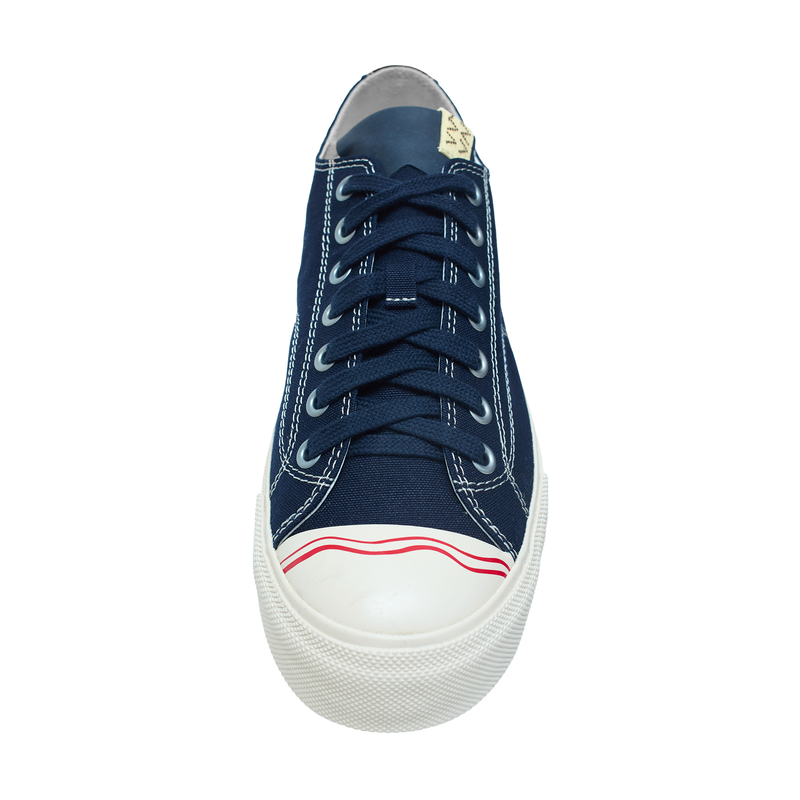 Visvim Seeger anvas sneakers - Navy Blue | Garmentory