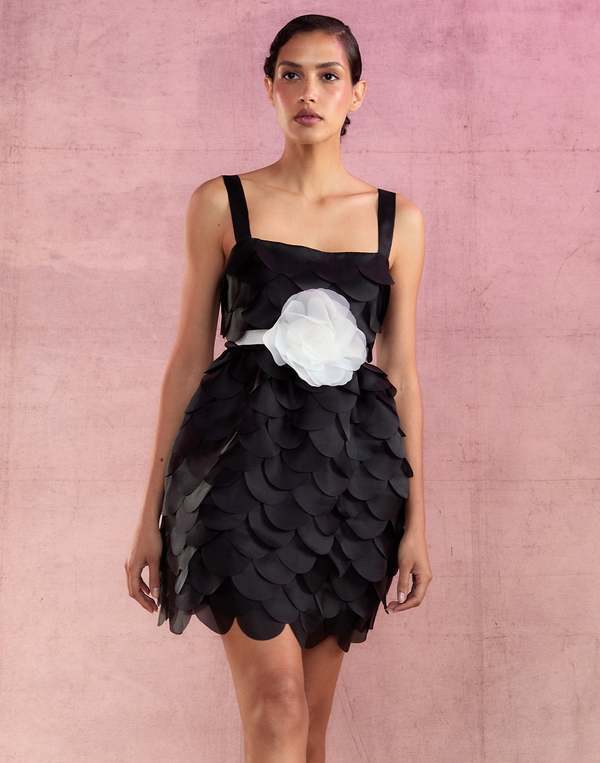 Cynthia Rowley Scalloped Petal Mini Dress | Garmentory