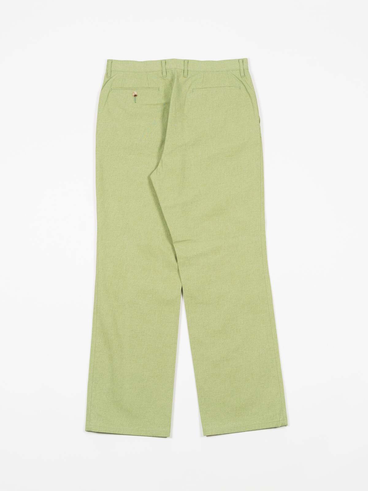 パンツ AURALEE WASHED HARDTWIST CANVASPANTS Auralee Washed Hard Twist Canvas Pants - Green | Garmentory