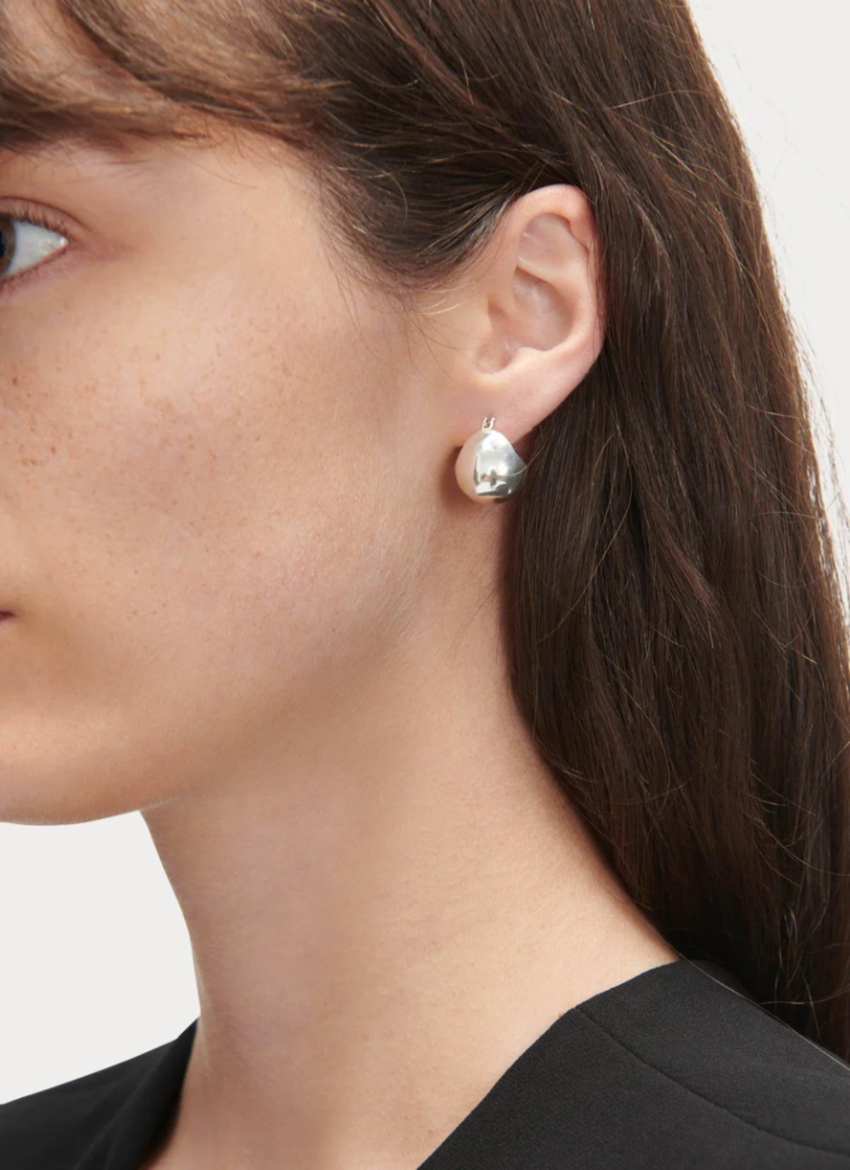 Rachel Comey Baby Keel Hoop - Silver - Image 1 of 2