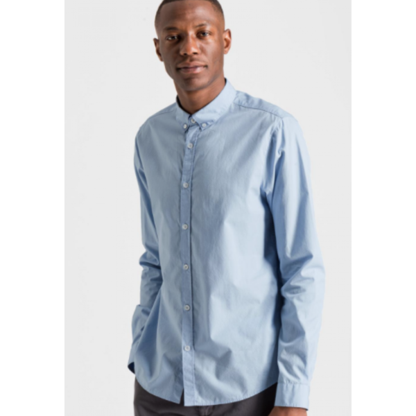Armedangels Jacob Popeline Shirt - Blue Armedangels Jacob Popeline Shirt - Blue