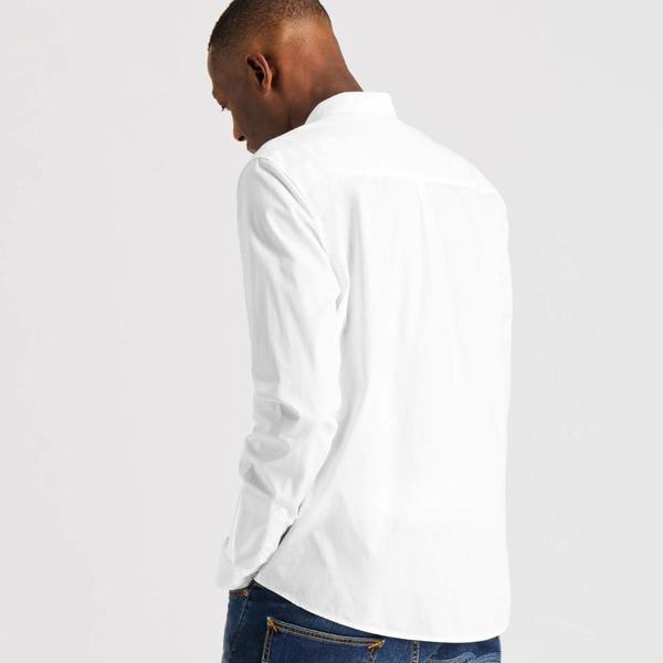 Armedangels Jacob Popeline Shirt - White Armedangels Jacob Popeline Shirt - White