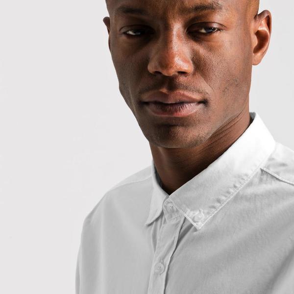 Armedangels Jacob Popeline Shirt - White Armedangels Jacob Popeline Shirt - White