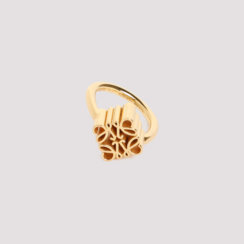 LOEWE Single Anagram Ring - Gold | Garmentory