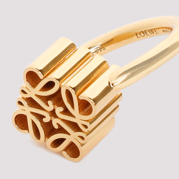 LOEWE Single Anagram Ring - Gold | Garmentory