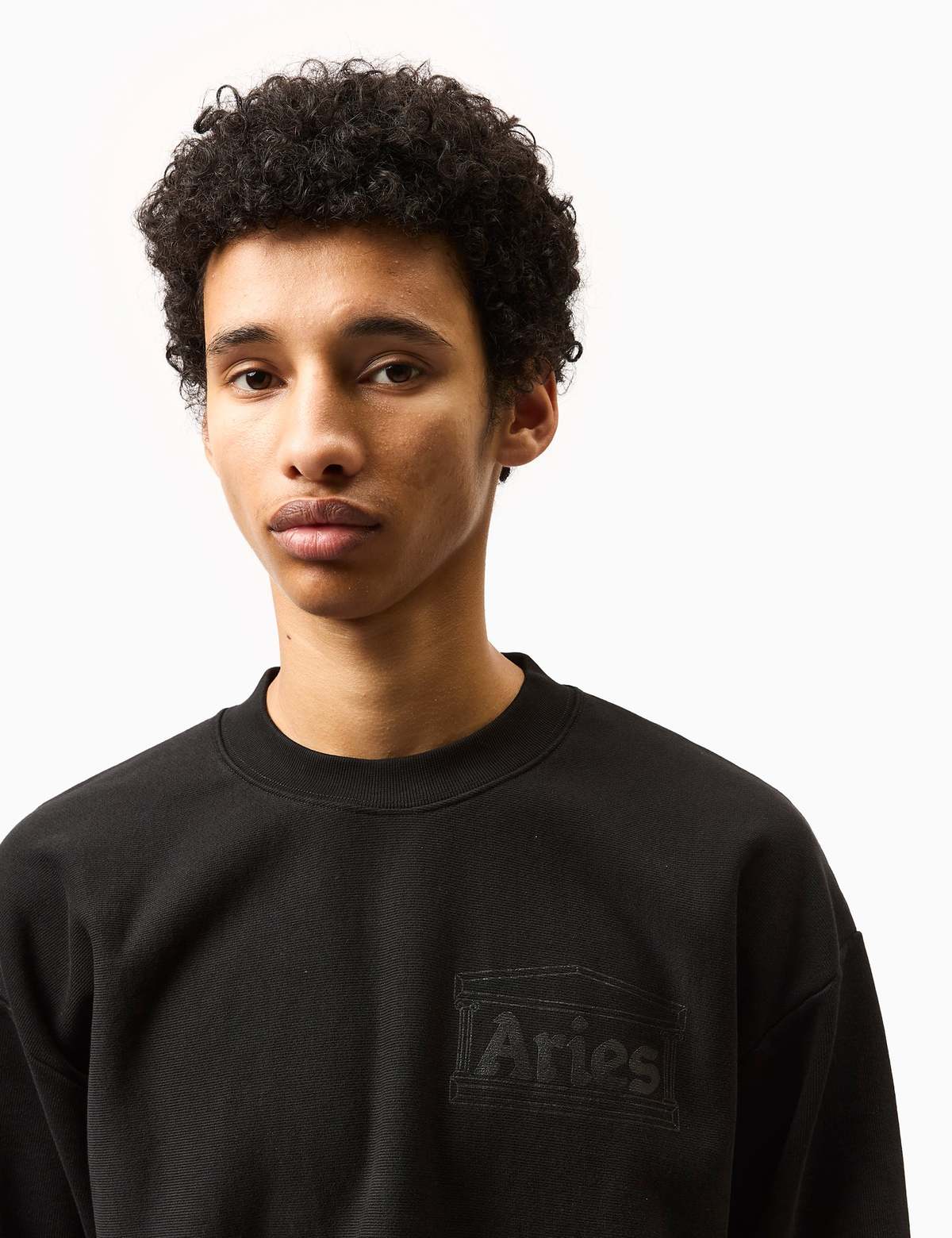 Aries Arise Premium Temple Sweatshirt - Black | Garmentory