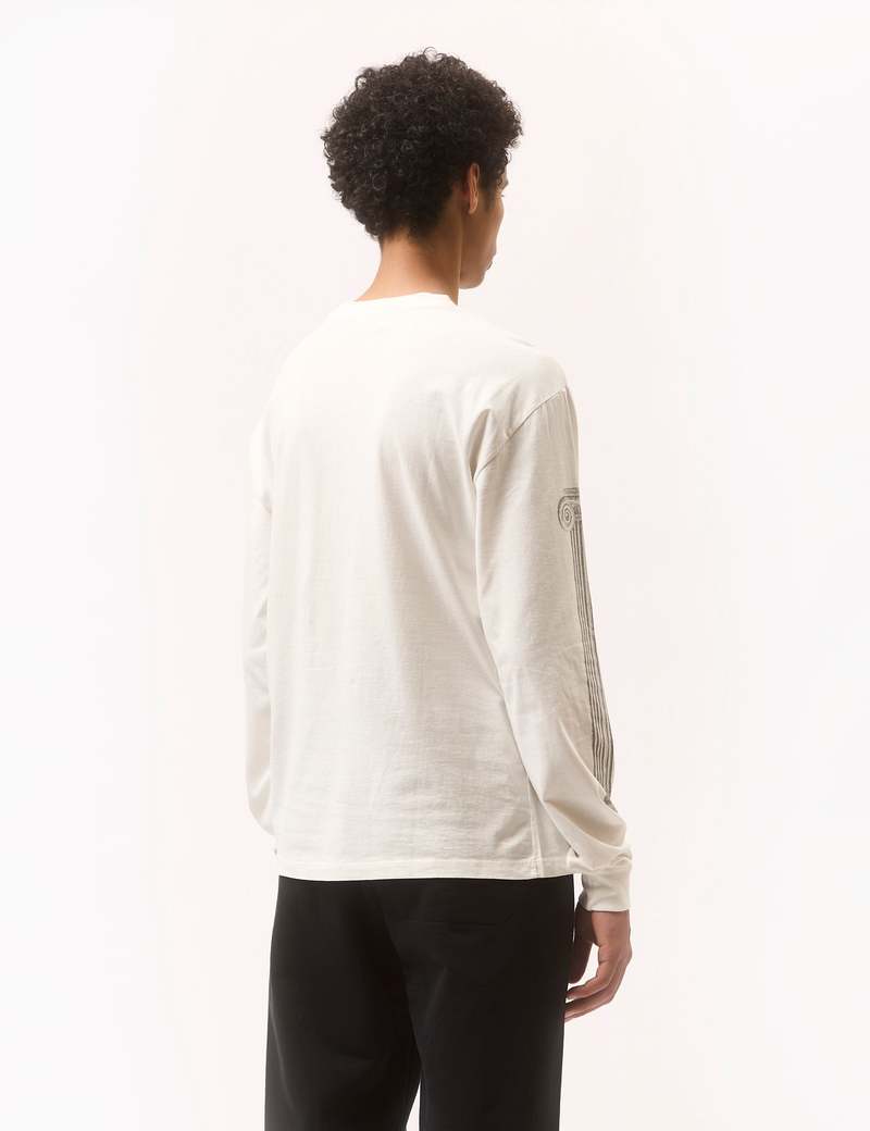 Aries Time Machine Long Sleeve T-Shirt - Ecru | Garmentory