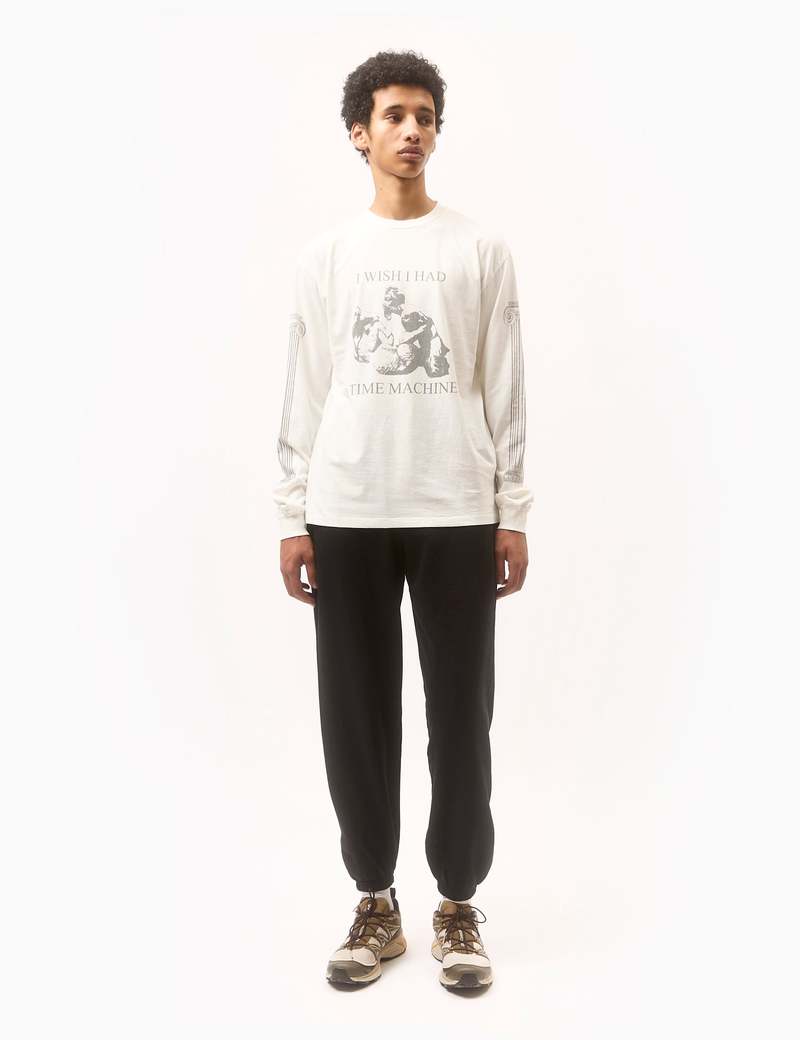 Aries Time Machine Long Sleeve T-Shirt - Ecru | Garmentory