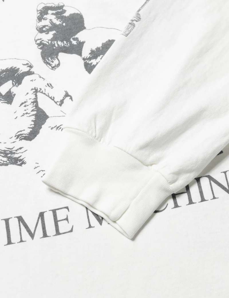 Aries Time Machine Long Sleeve T-Shirt - Ecru | Garmentory
