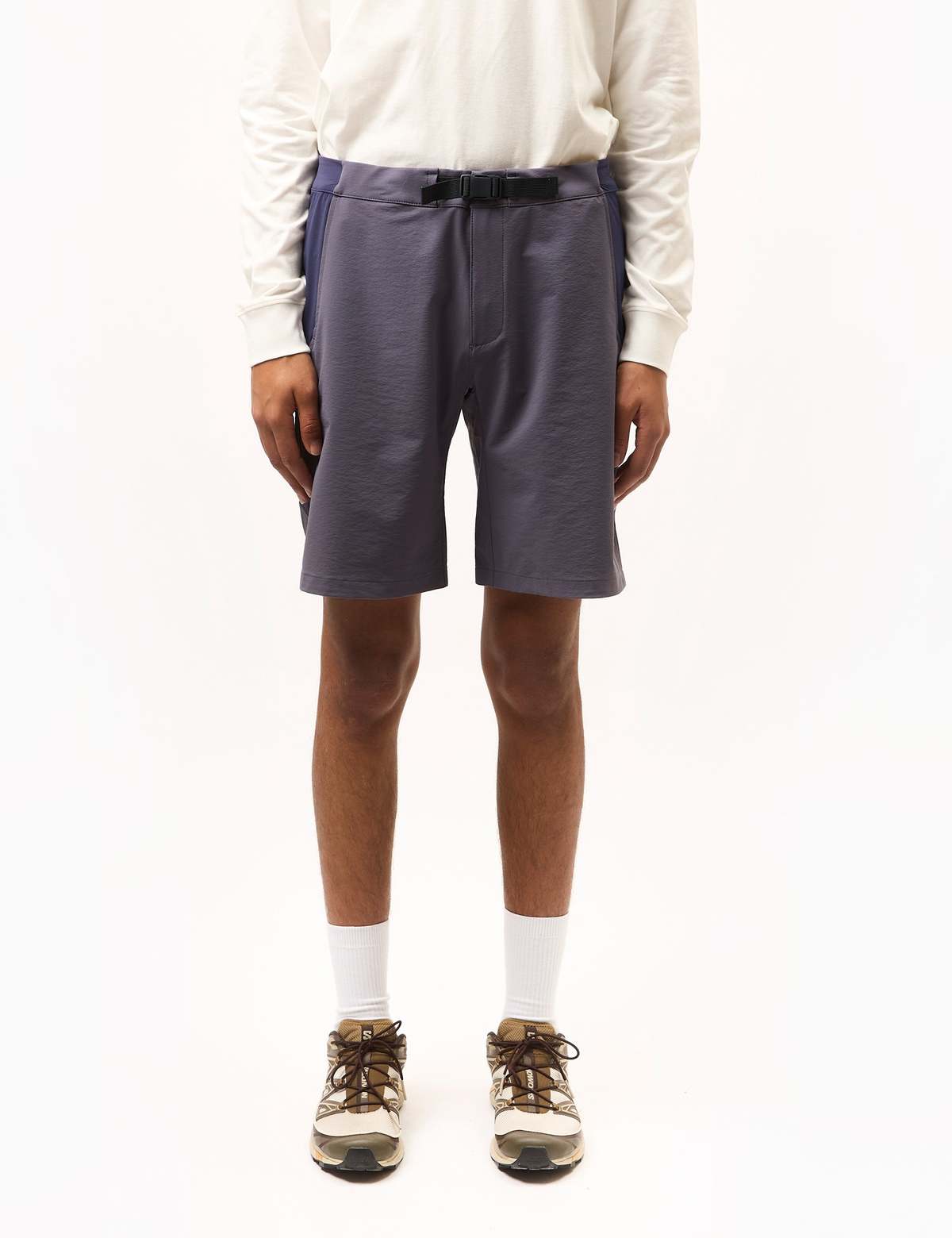 Rapha Men's Explore Shorts - Grey Purple/Navy Purple | Garmentory