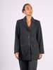 Rodebjer Delphi Denim Blazer - Black - Thumbnail 5