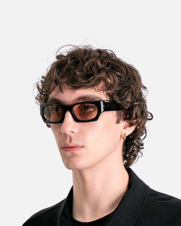 Port Tanger Kerewan Sunglasses - Black Acetate/Amber Lens | Garmentory