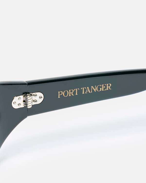 Port Tanger Leila Sunglasses - Black Acetate/Black Lens