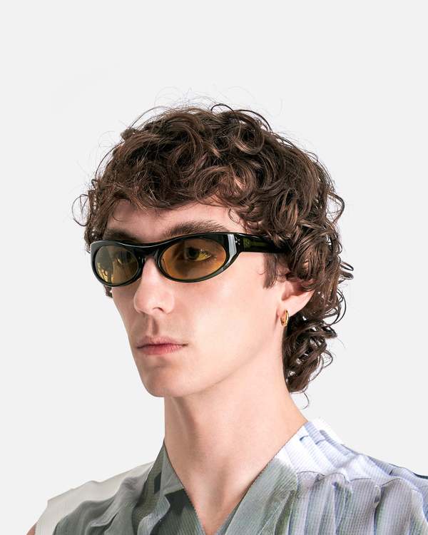 Port Tanger Touba Sunglasses - Cardamom Acetate/Warm Olive Lens