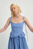 Eliza Faulkner Tessa Dress - Blue Linen - Thumbnail 6