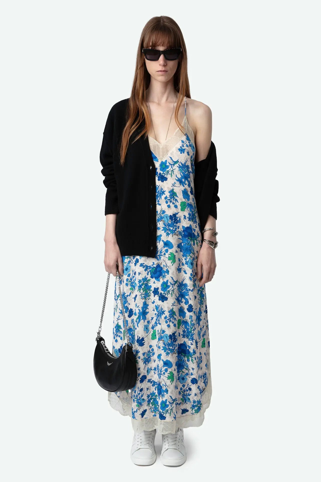 ZADIG&VOLTAIRE シルク ドレス 花柄 2022 Zadig & Voltaire Midi Mixed Print Restyl Dress Silk