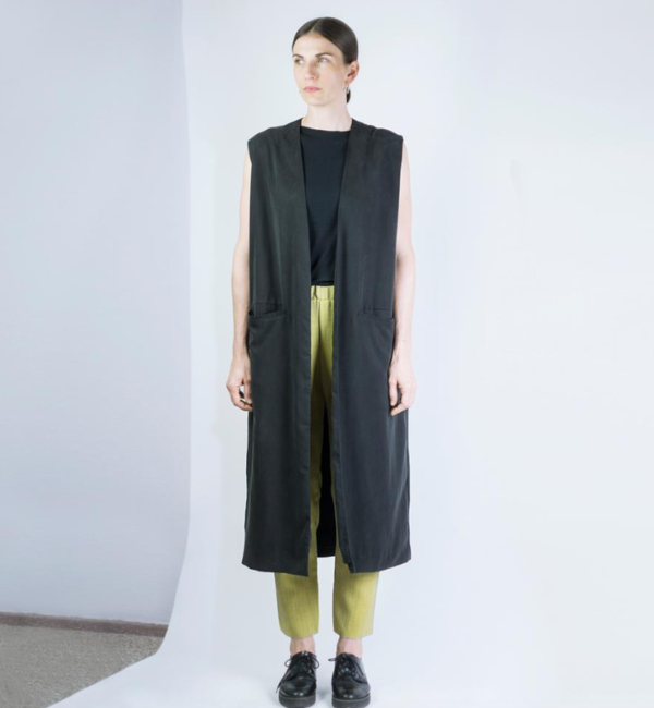Ade Velkon Long Vest faded black Ade Velkon Long Vest faded black
