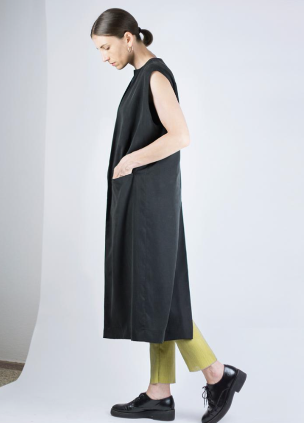 Ade Velkon Long Vest faded black Ade Velkon Long Vest faded black