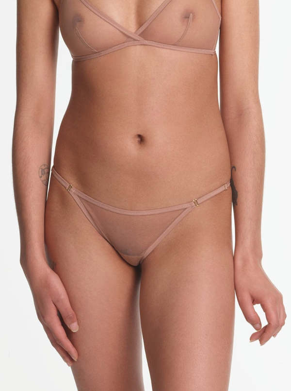 YASMINE ESLAMIビキニ Yasmine Eslami Jeanne Mini Bikini Brief - Latte | Garmentory