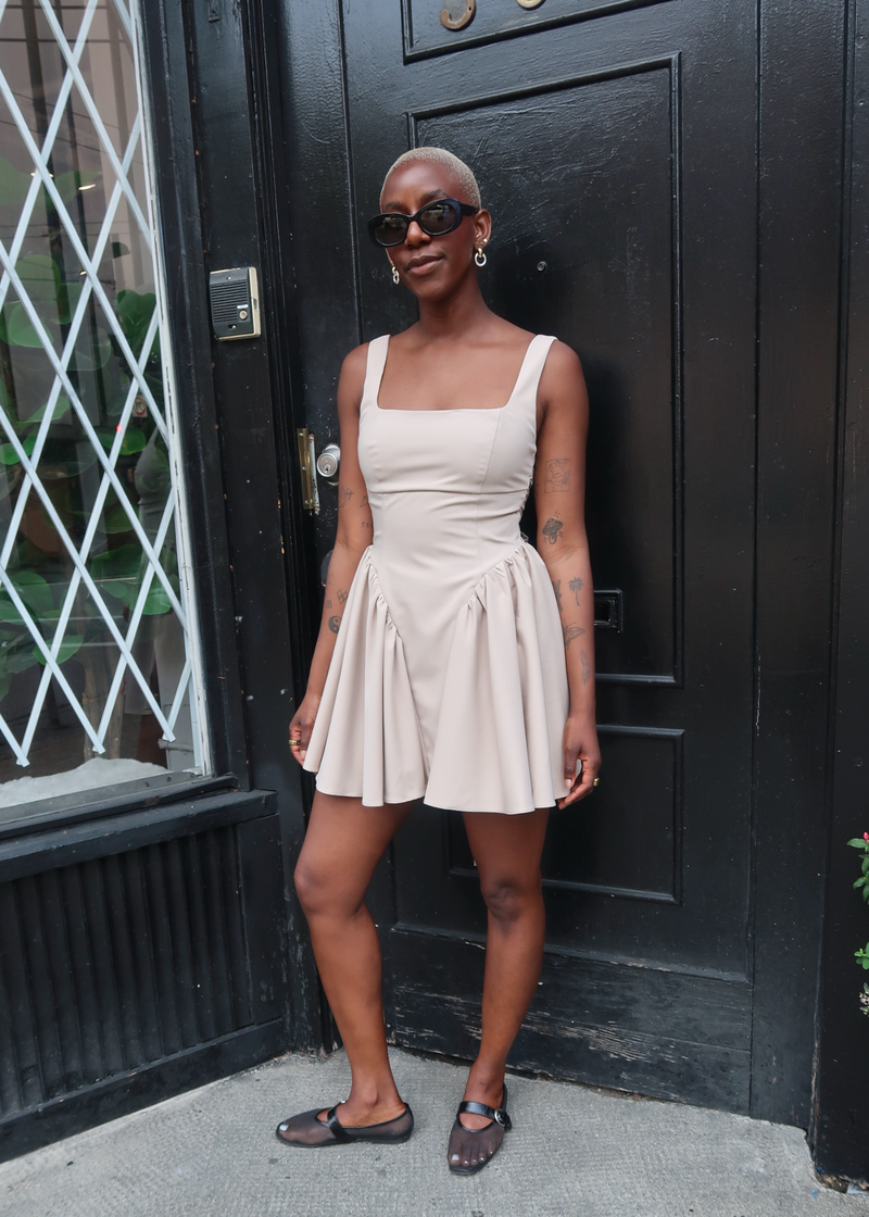 knee length dresses for ladies Juni Mini Dress – SIMKHAI main image 0