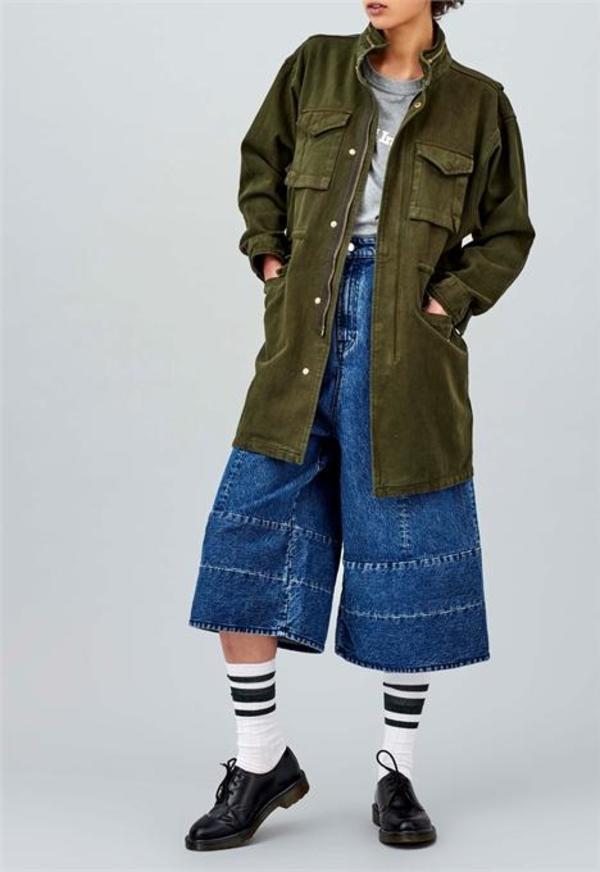 Kings Of Indigo Maria Long Jacket - Forest Night Kings Of Indigo Maria Long Jacket - Forest Night