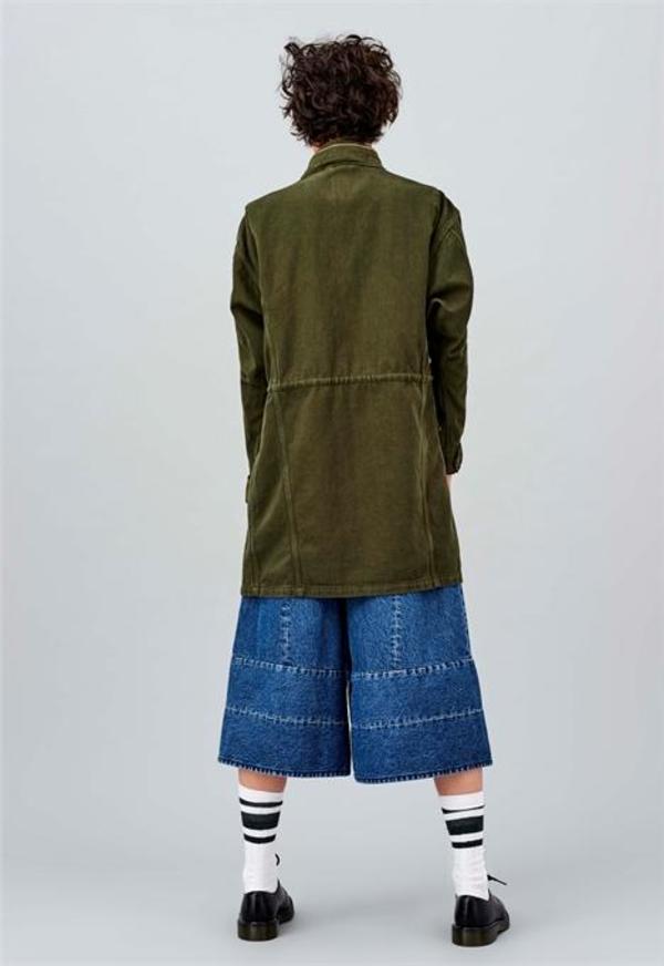 Kings Of Indigo Maria Long Jacket - Forest Night Kings Of Indigo Maria Long Jacket - Forest Night