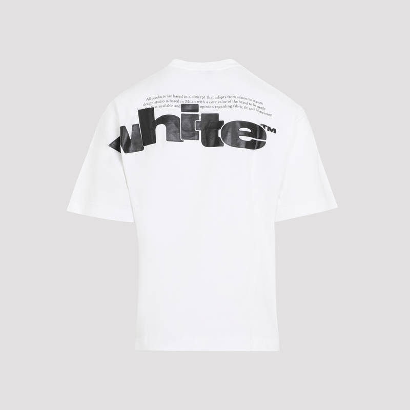 Off-White Shared Logo Skate Short Sleeve Tee - WHITE BLACK