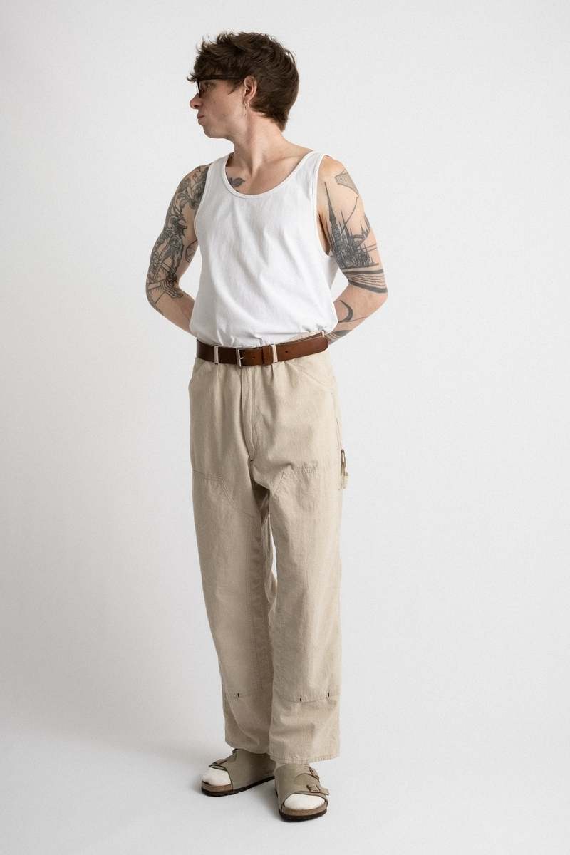 ENDS and MEANS Double Knee Painter Pants - Natural | Garmentory