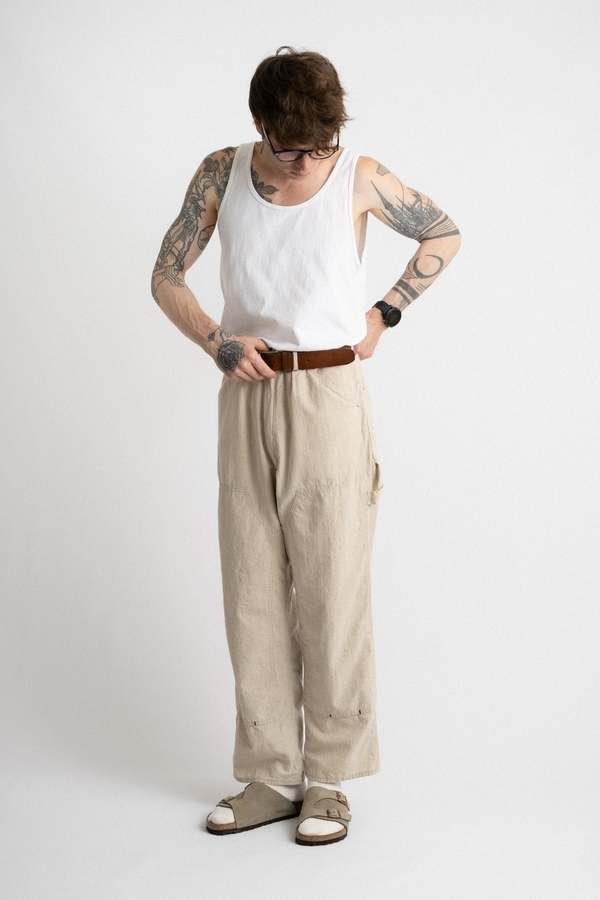 ENDS and MEANS Double Knee Painter Pants - Natural | Garmentory