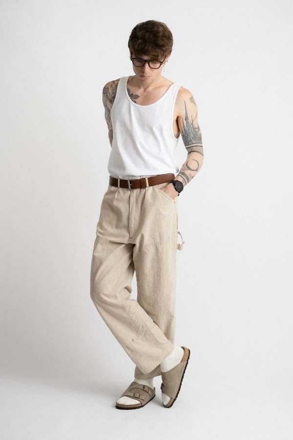 ENDS and MEANS Double Knee Painter Pants - Natural | Garmentory