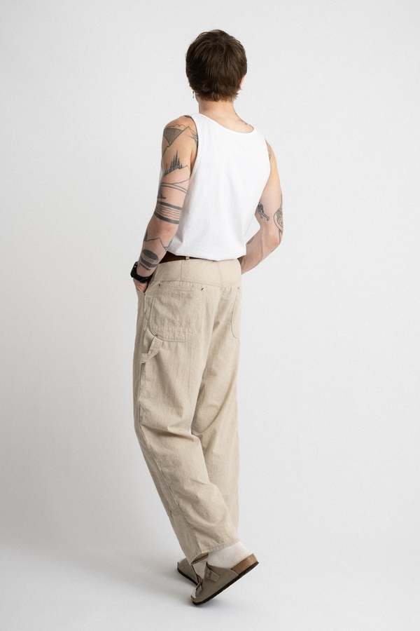 ENDS and MEANS Double Knee Painter Pants - Natural | Garmentory