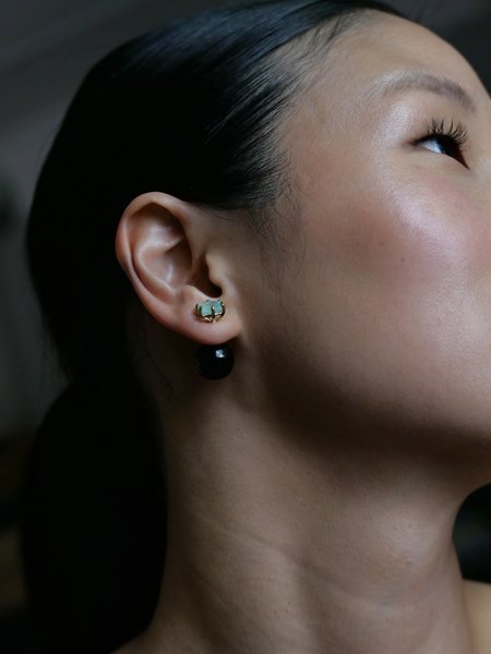 アクセサリー Beatriz Palacios TWO-SIDED BLACK EARRING Two-sided Black Earrings
